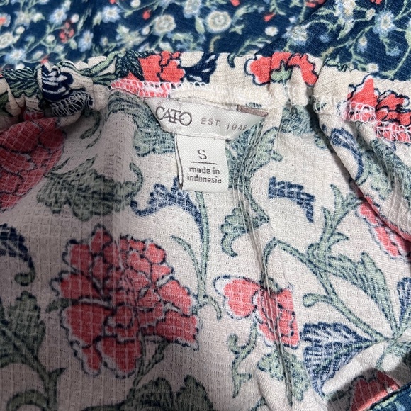 Cato Multicolored boho Tiered w/straps Sundress SMALL - Picture 2 of 8